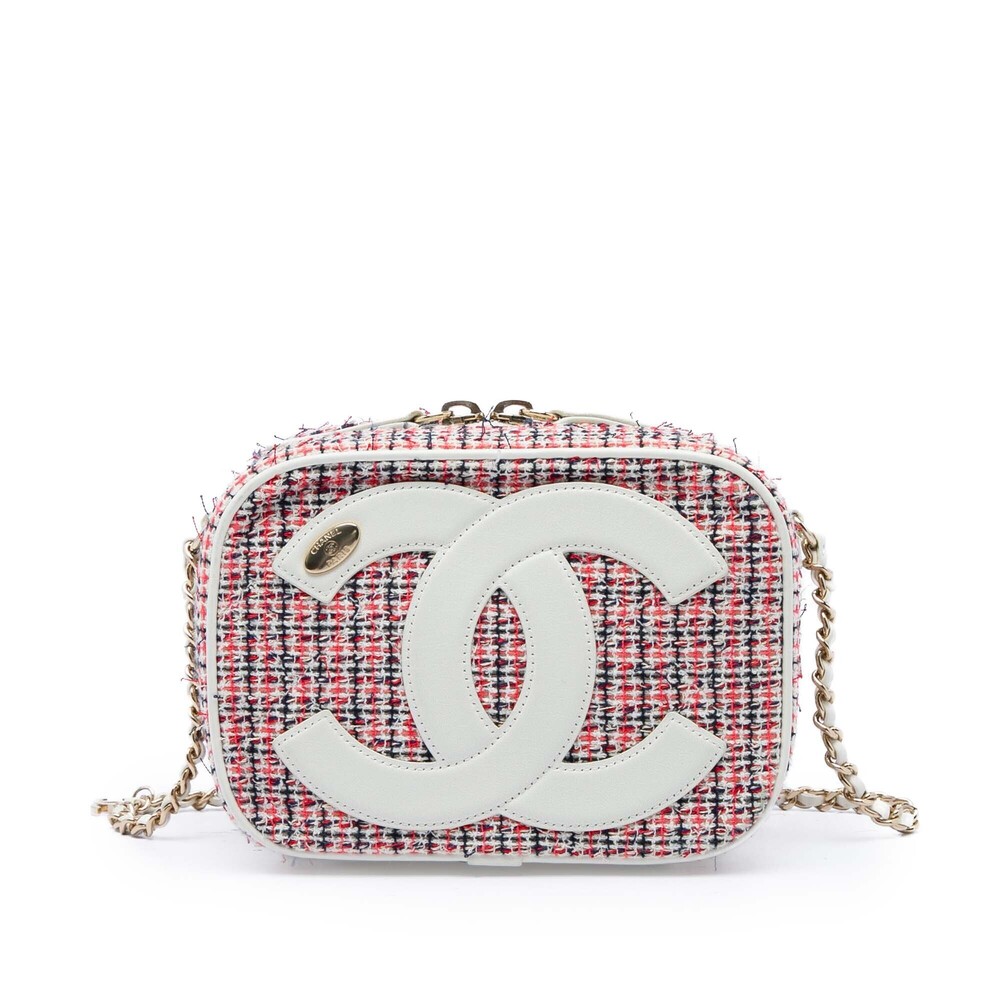 Pre-Loved Chanel Tweed CC Mania Camera Bag